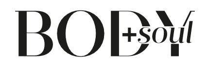 The logo for BODY + soul, with stylized text